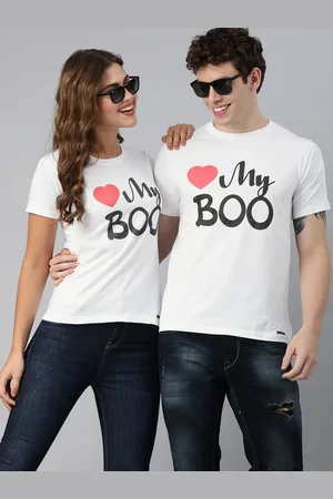 BRATMA Women White Printed Round Neck Pure Cotton T-shirt