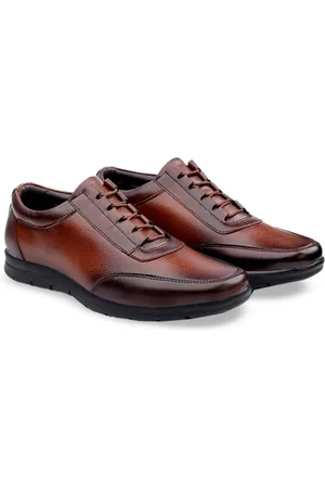 BXXY Men Textured Formal Oxfords