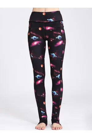 JC Collection Women Printed Rapid-Dry Mid-Rise Tights