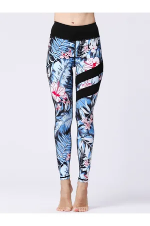JC Collection Women Floral Printed Ankle-Length Gym Tights
