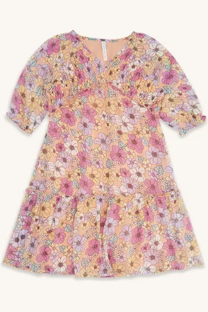 Pantaloons Girls Floral A-Line Cotton Dress