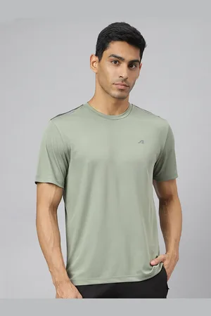 Alcis Men Drytech+ Anti-Static Slim-Fit Round Neck Running T-Shirt