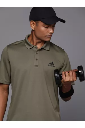 adidas Aeroready D2M Printed Polo Collar T-shirt
