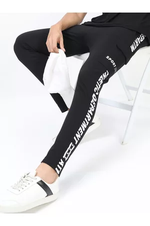 Ketch Men Black Solid Slim-Fit Track Pants