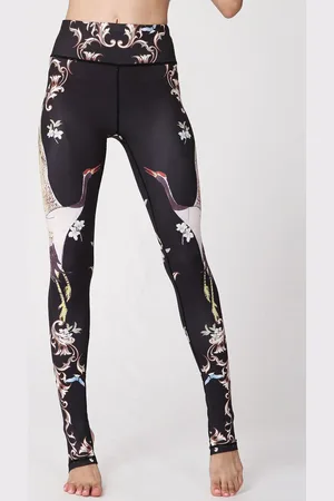 JC Collection Women Printed Rapid-Dry Tights