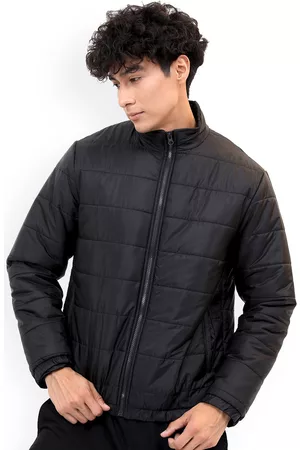 Ketch Men Black Solid Puffer Jacket