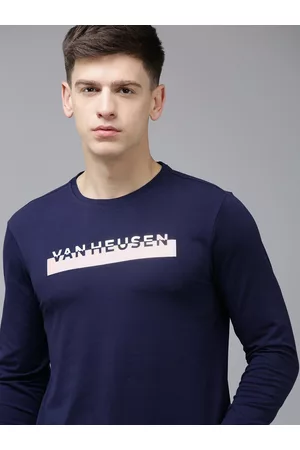 Van Heusen Men Brand Logo Printed Slim Fit Training T-shirt