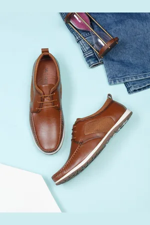 MUTAQINOTI Men Lightweight Comfort Insole Patent Leather Contrast Sole Sneakers