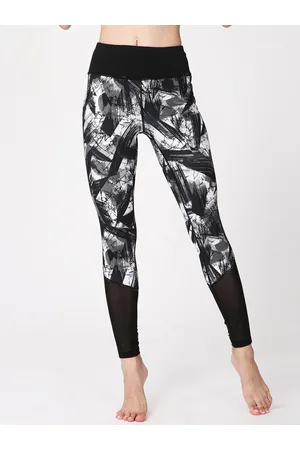 JC Collection Women Printed Rapid-Dry Technology Tights