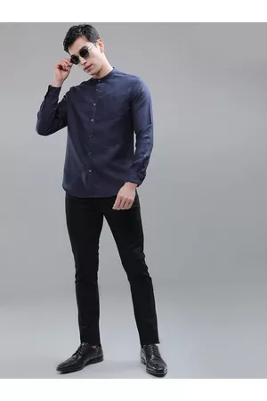 Ketch Men Solid Knitted Party Wear Casual Shirt