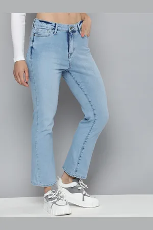 HERE&NOW Women Bootcut Light Fade Stretchable Jeans