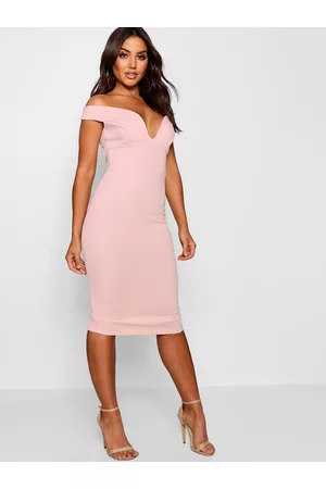 Boohoo Off-Shoulder Sheath Dress