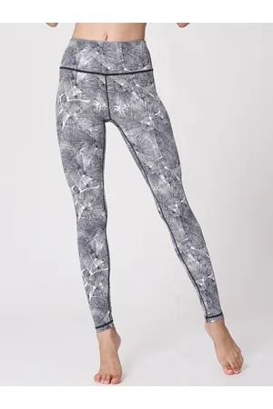 JC Collection Women Abstract Printed Rapid Dry Training Or Gym Tights