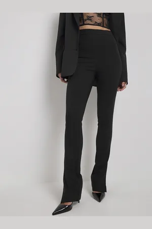 NA-KD Women Skinny Fit Slit Trousers