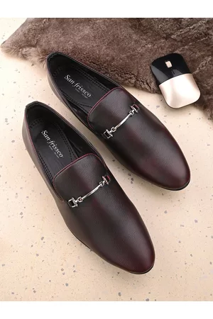 San Frissco Men Round Toe Slip On Formal Shoes