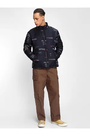 Bewakoof All Over Printed Oversized Puffer Jacket