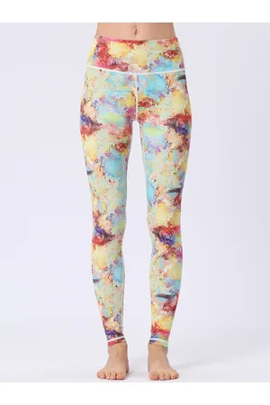 JC Collection Women Abstract Printed Ankle-Length Training or Gym Tights