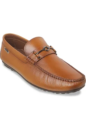 Metro Men Embellished Comfort Insole Horsebit Loafers