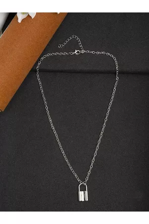 YouBella Women Silver Plated Necklace with Pendant