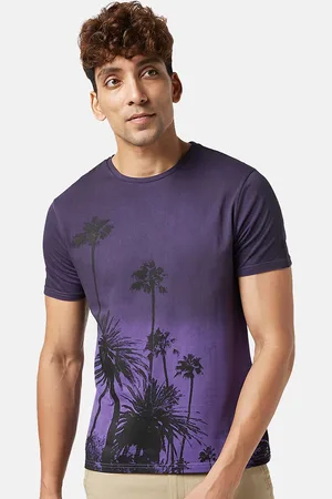 PEOPLE Graphic Printed Slim Fit Pure Cotton T-Shirt