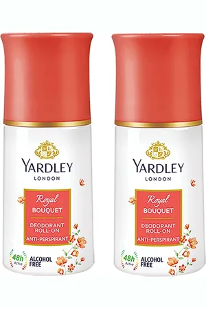 YARDLEY LONDON Women Set Of 2 Anti-Perspirant Royal Bouquet Deodorant Roll-On - 50ml Each