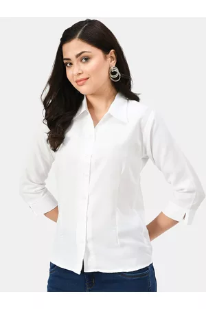 Kalini Spread Collar Slim Fit Crepe Casual Shirt