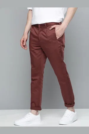 Mast & Harbour Men Pure Cotton Trousers