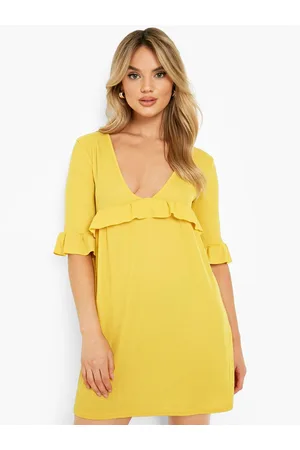 Boohoo Ruffle A-Line Mini Dress
