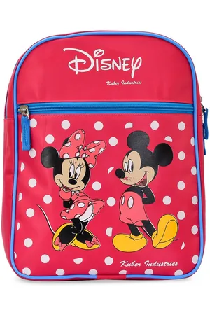 Kuber Industries Unisex Kids Pink Graphic Backpack