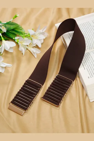 Teakwood Leathers Women Stretchable Interlock Synthetic Belt