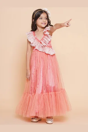 Bhama Girls Net Maxi Dress