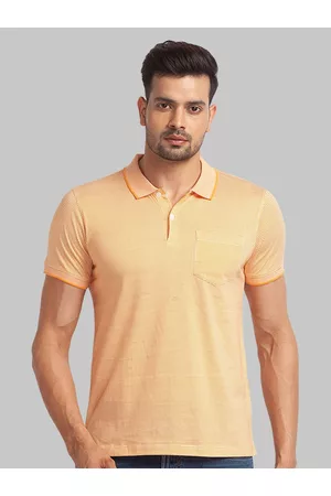 Park Avenue Men Polo Collar Slim Fit Cotton T-shirt