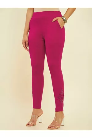 Soch Women Mid-Rise Cotton Ankle-Length Leggings