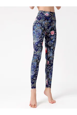 JC Collection Women Ethnic Motif Printed Ankle-Length Gym Tights