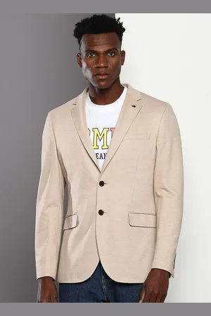 Tommy Hilfiger Self Design Single-Breasted Casual Blazer
