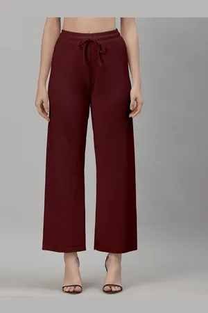 NEUDIS Women Relaxed Self Design Straight Fit Trousers