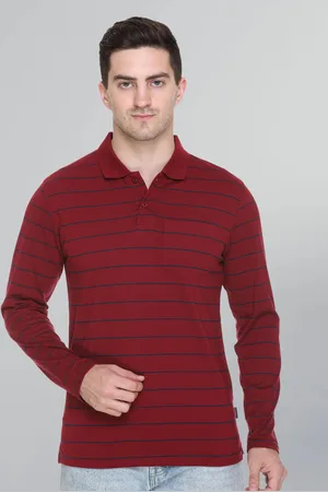 GODFREY Men Striped Polo Collar T-shirt