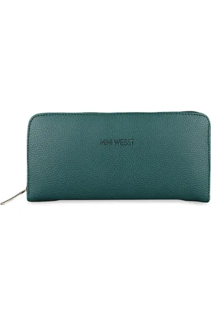 MINI WESST Women Textured Zip Around Wallet