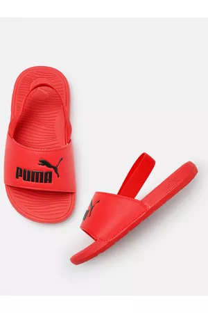 PUMA Kids Printed Sliders with Backstrap