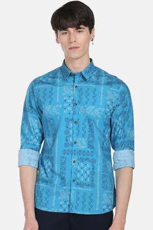 Flying Machine Ethnic Motif Printed Cotton Casual Shirt