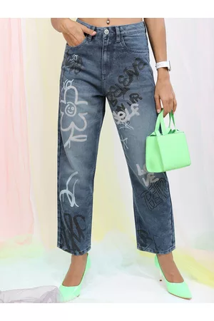 Tokyo Talkies Women Blue Wide Leg Clean look Light Fade Stretchable Jeans