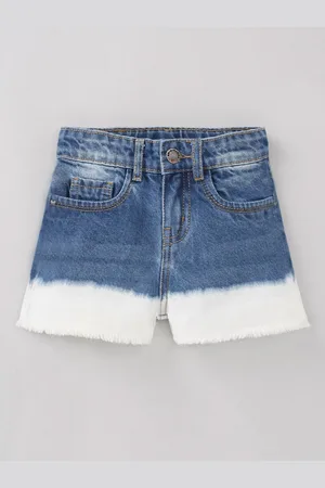 Ed-a-Mamma Girls Ombre Printed Denim Shorts