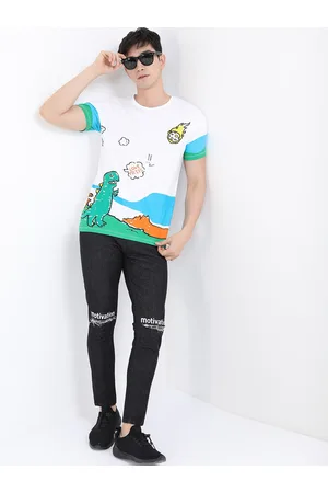 Ketch Men White Slim Fit T-shirt