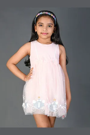 Kids On Board Girls Conversational Printed Bow Detail Fit & Flare Mini Dress
