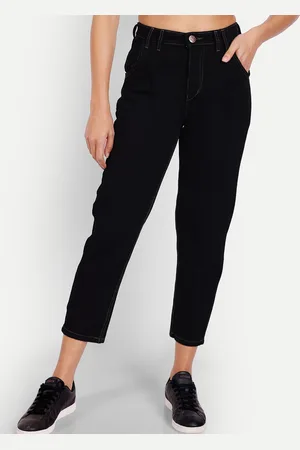 AngelFab Women Jean Straight Fit High-Rise Cotton Jeans
