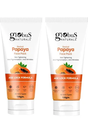 Globus Revival Set Of 2 Papaya Face Pack For Tan Removal - 100gm Each