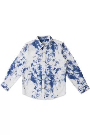 Pepe Jeans Boys Relaxed Tie And Dye Cotton Casual Shirt