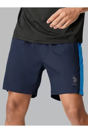 U.S. Polo Assn. Men Blue Athleisure Shorts