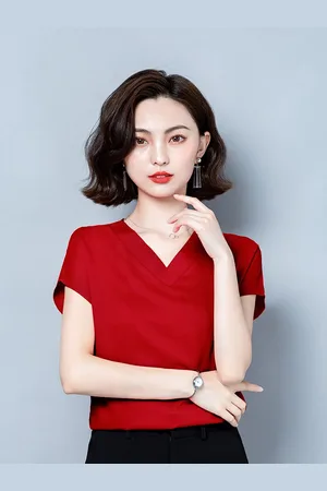 JC Collection Women Red Extended Sleeves Top