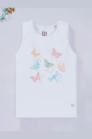 Ed-a-Mamma Girls Conversational Printed Cotton T-shirt